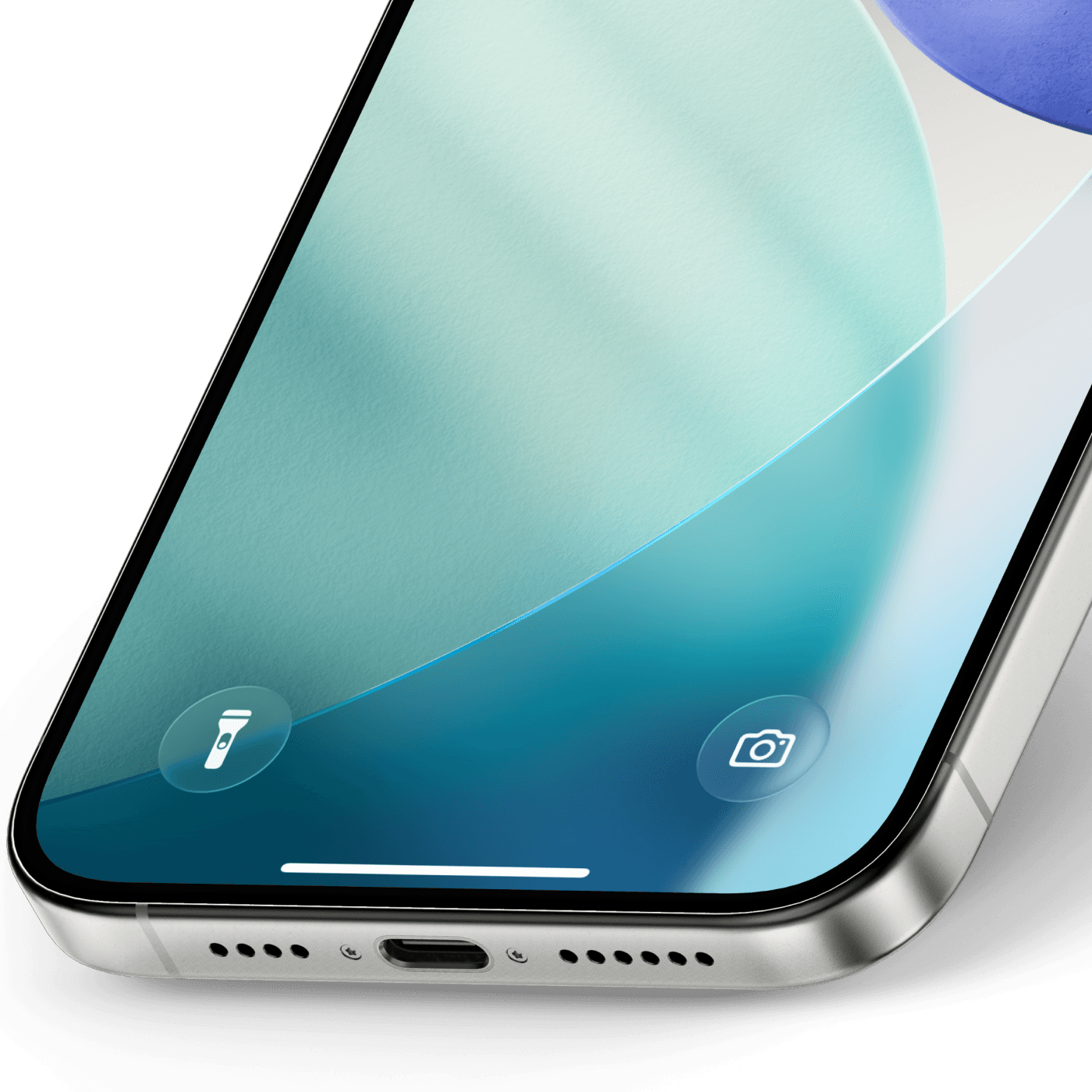 사용자화 화면에서 Clips 위젯 또는 하단 버튼 배치