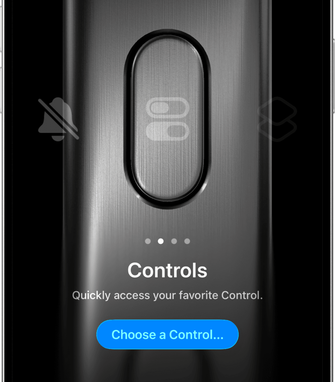 액션 버튼에 Clips 설정