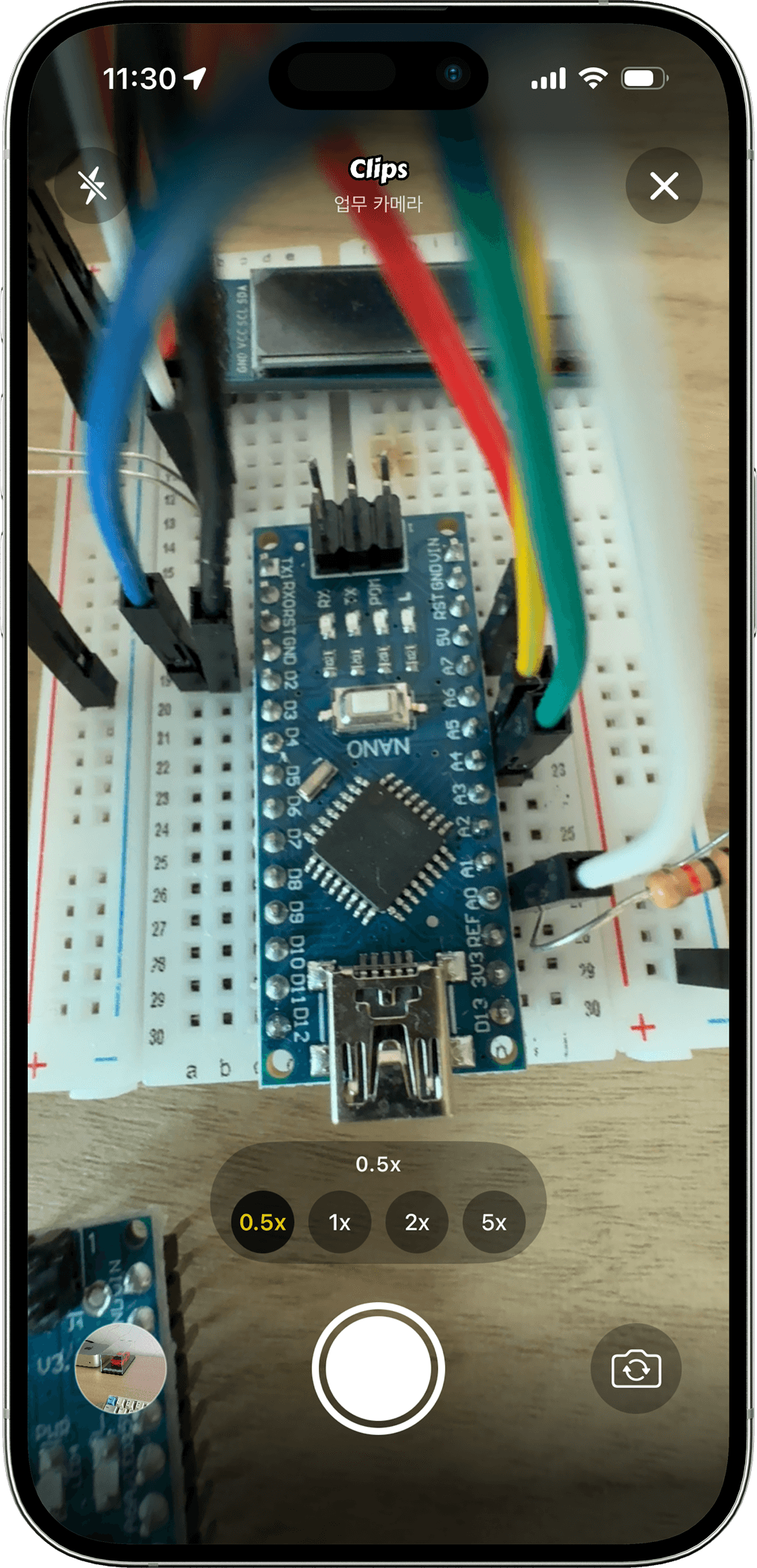 Clips app mockup detail